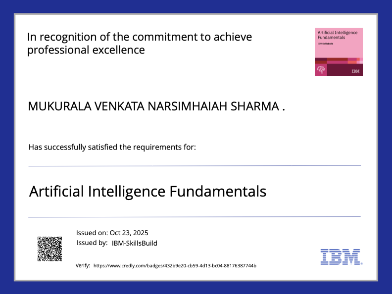 Artificial Intelligence Fundamentals